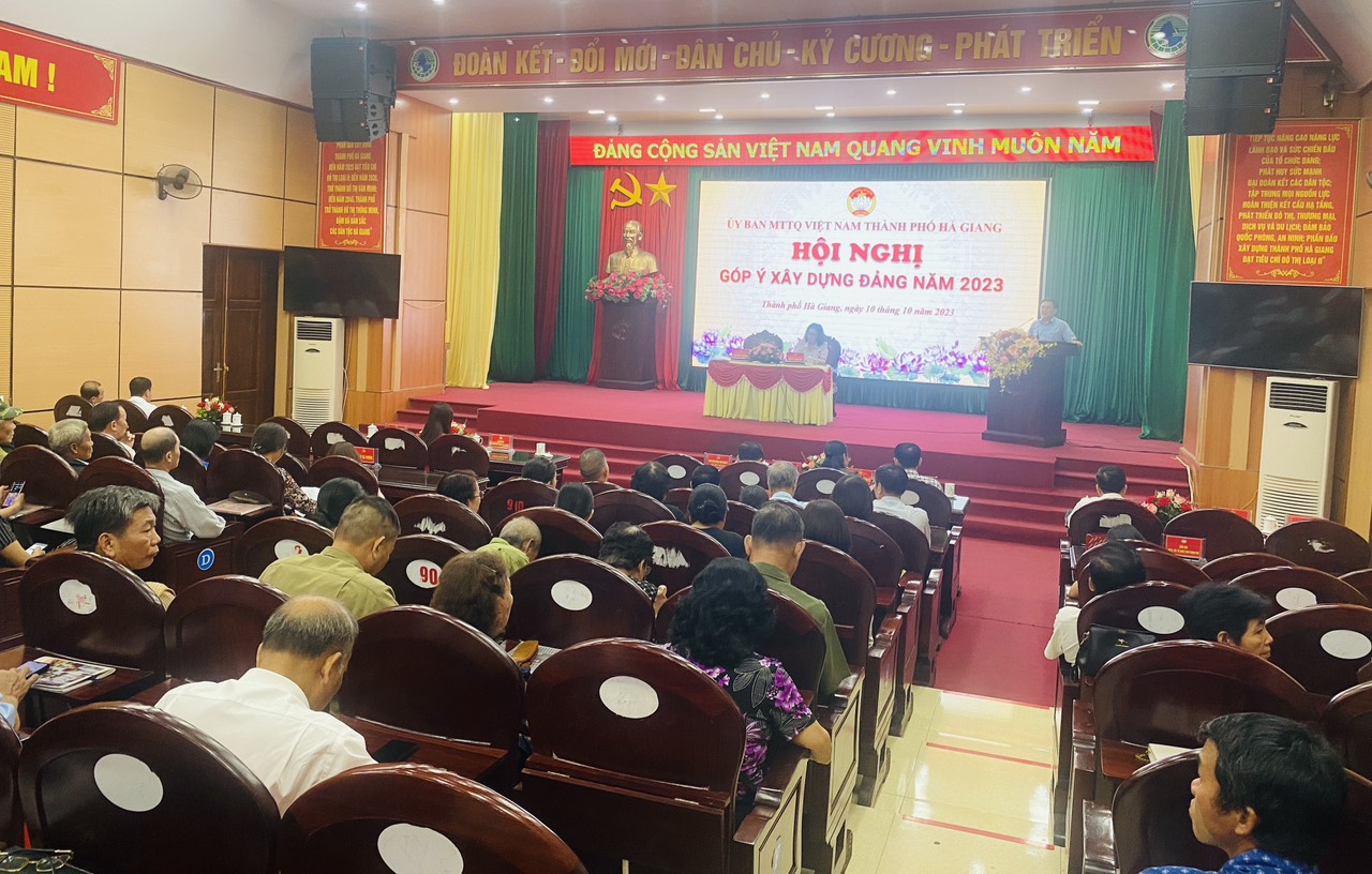 UBMTTQ Việt Nam Thành phố Hà Giang tổ chức Hội nghị góp ý xây dựng Đảng