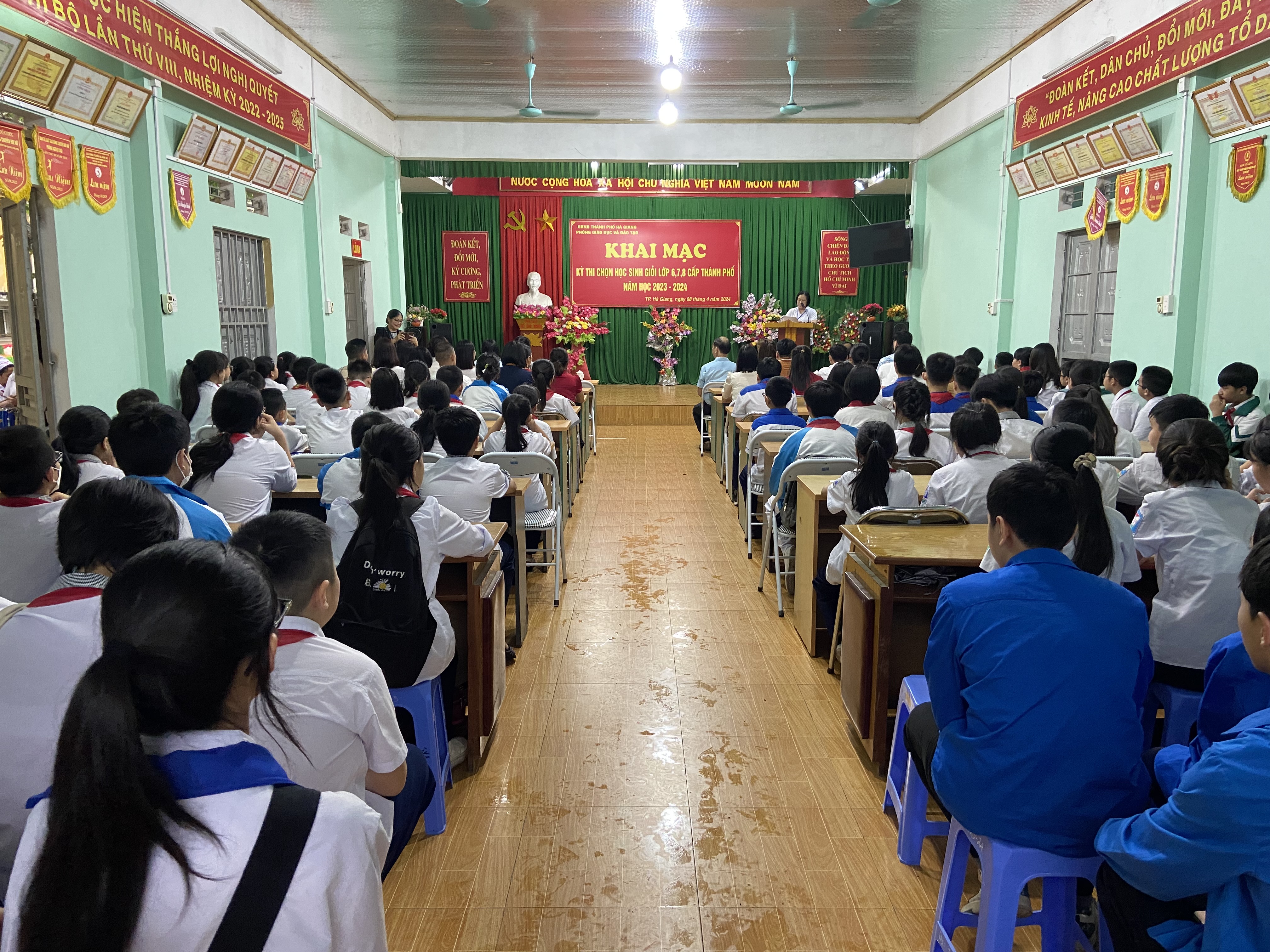 Thành phố Hà Giang khai mạc kỳ thi chọn học sinh giỏi lớp 6, 7, 8 cấp thành phố năm học 2023 - 2024