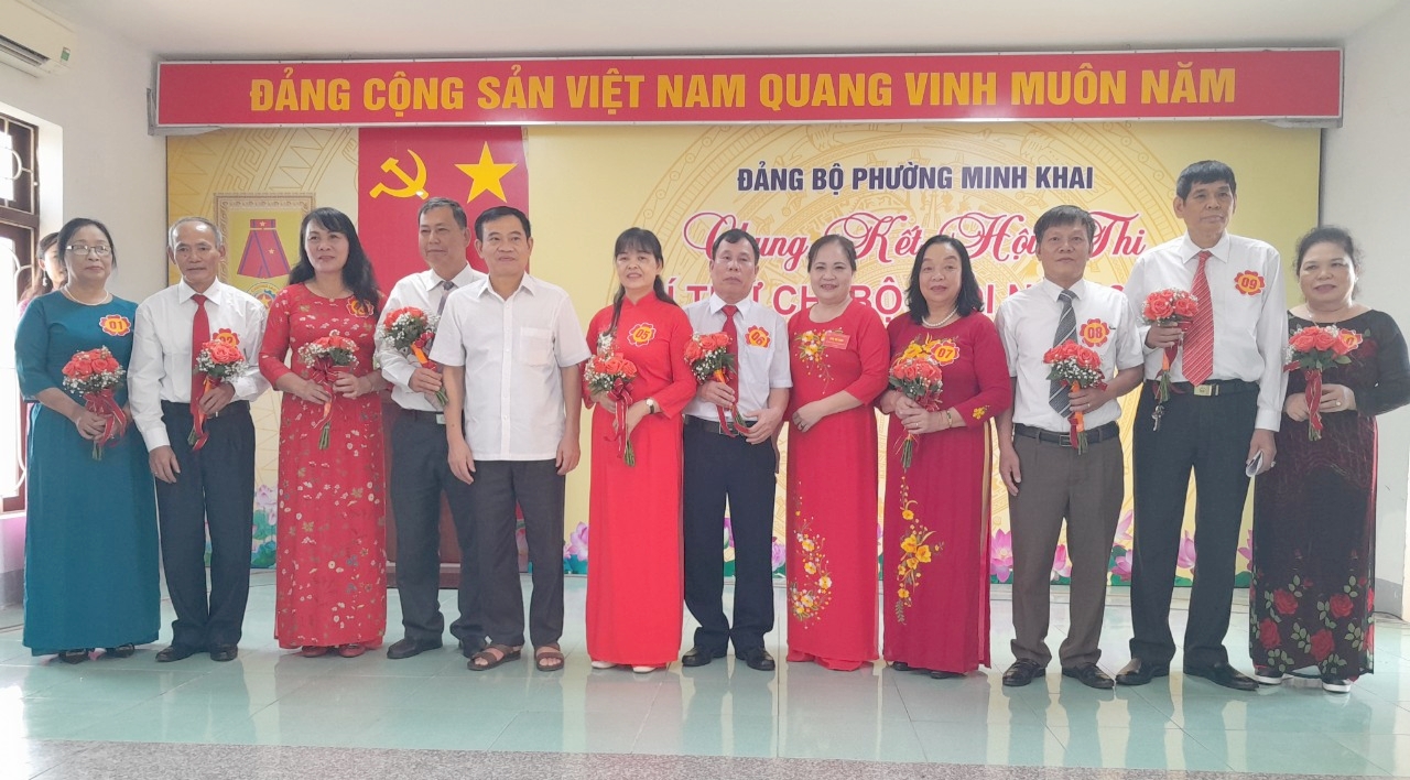 Đảng uỷ phường Minh Khai, thành phố Hà Giang tổ chức thành công Hội thi Bí thư chi bộ giỏi năm 2023