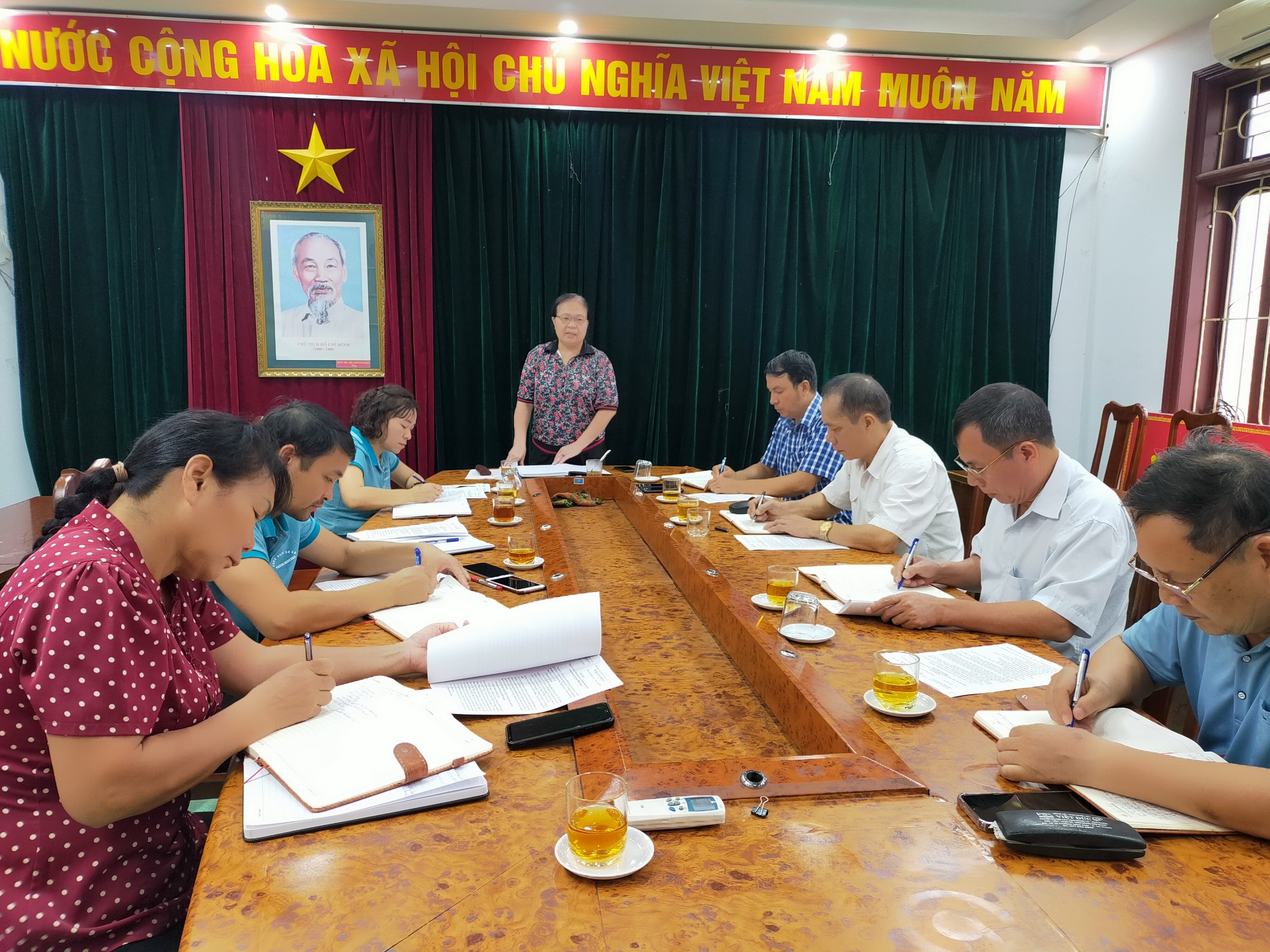 Thường trực HĐND phường Minh Khai tổ chức cuộc họp giao ban quý III/2023